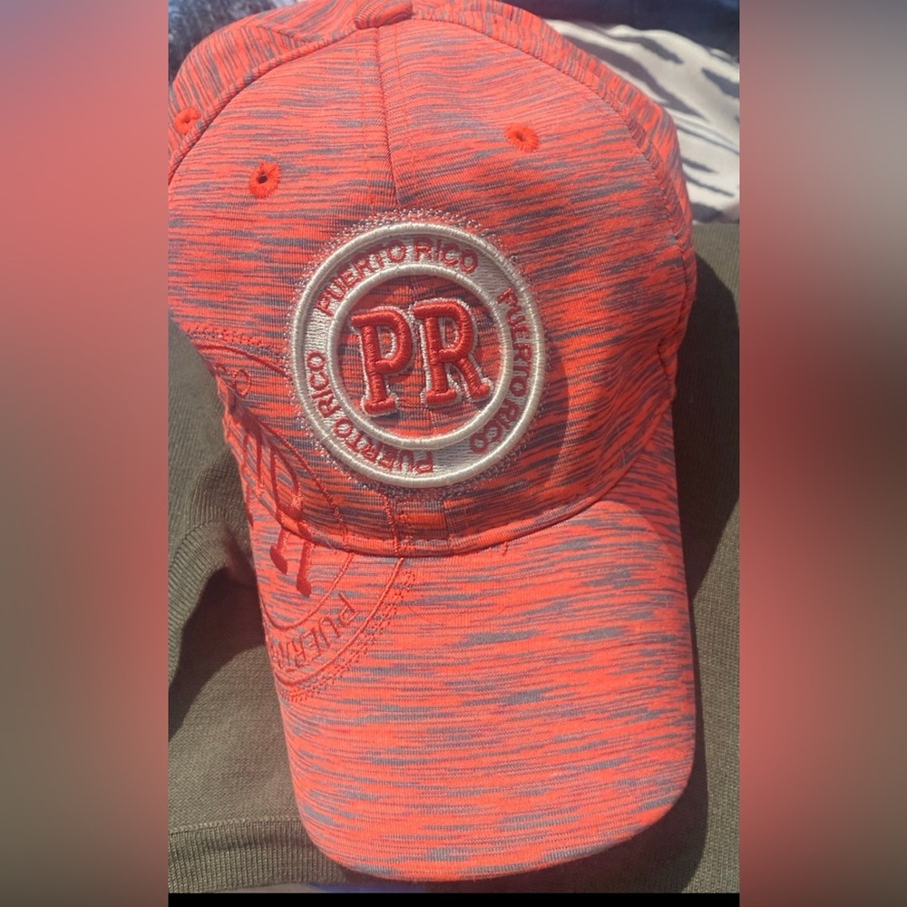 Like-New Orange Puerto Rico Baseball Cap